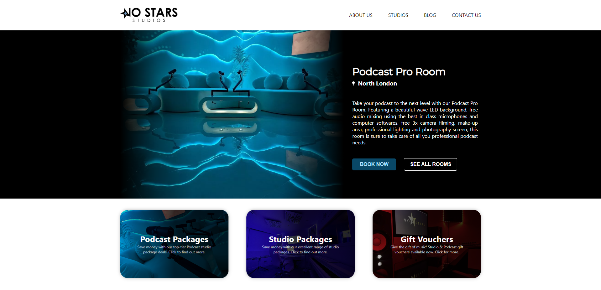 Screenshot of No Stars Studios